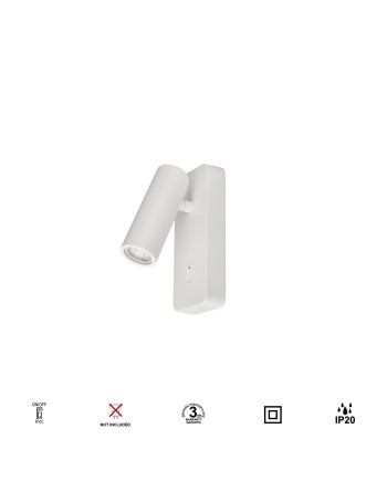 NOTTE * APLIQUE LECTOR MINI GU10 - BLANCO